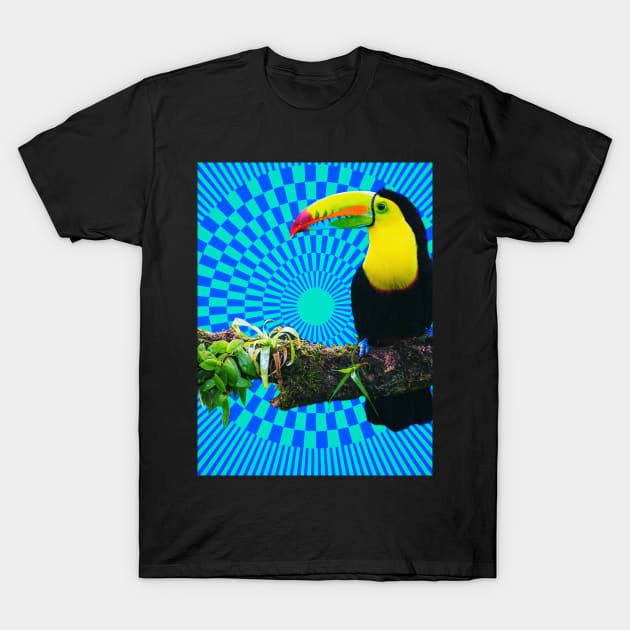 Trippy bird T-Shirt by Electricsquiggles 